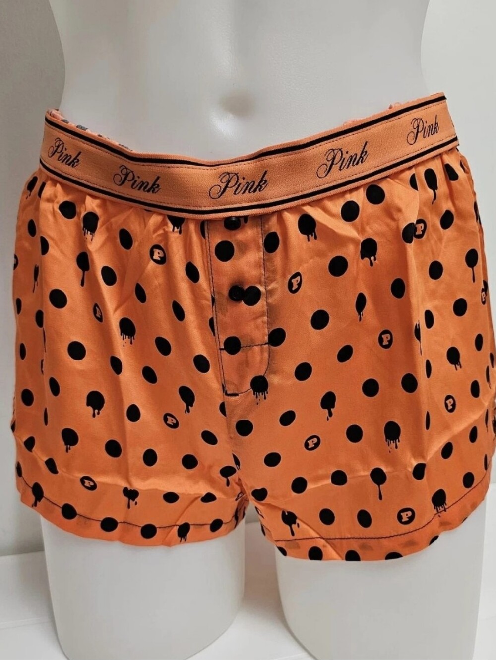 Victorias secret pink tencel boxy pajama sleep shorts HALLOWEEN LIMITED EDITION